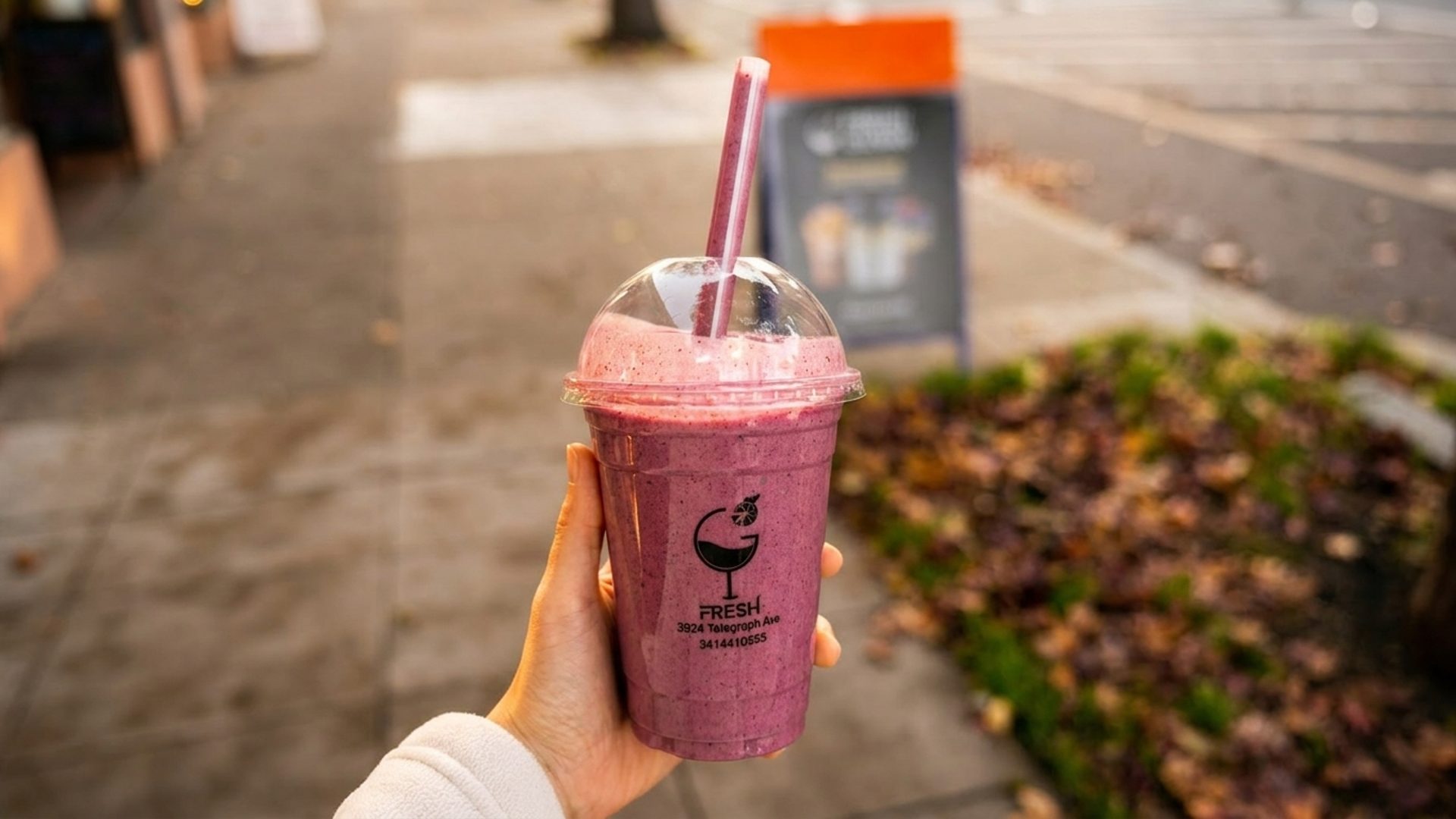 Real fruit, blended to order