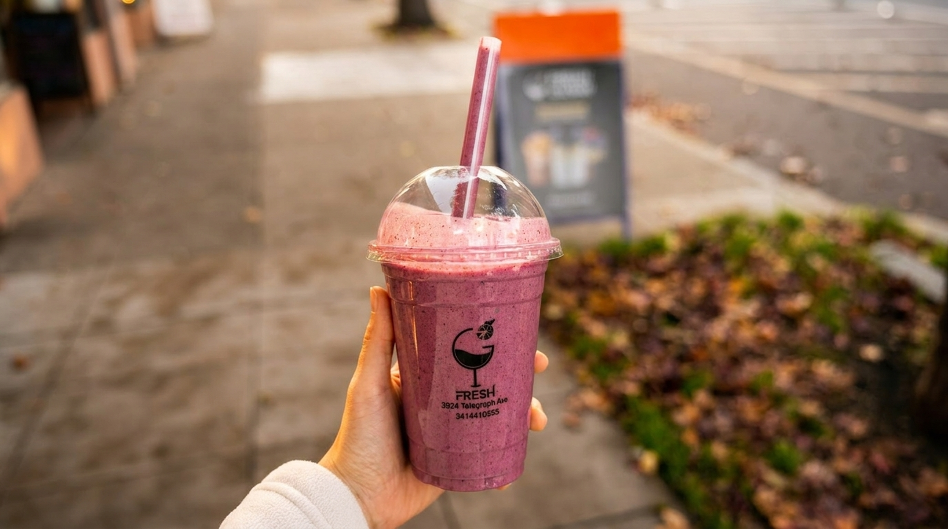 Real fruit, blended to order